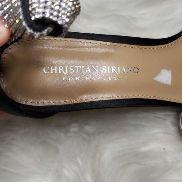 Christain Siriano Black & Rhinestone Heels - Picture 7 of 9